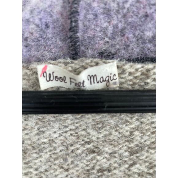 Handmade Womens Sweater Dress Sz L Wool Holiday Ugly Colorful Art to Wear Artsy - Picture 6 of 13